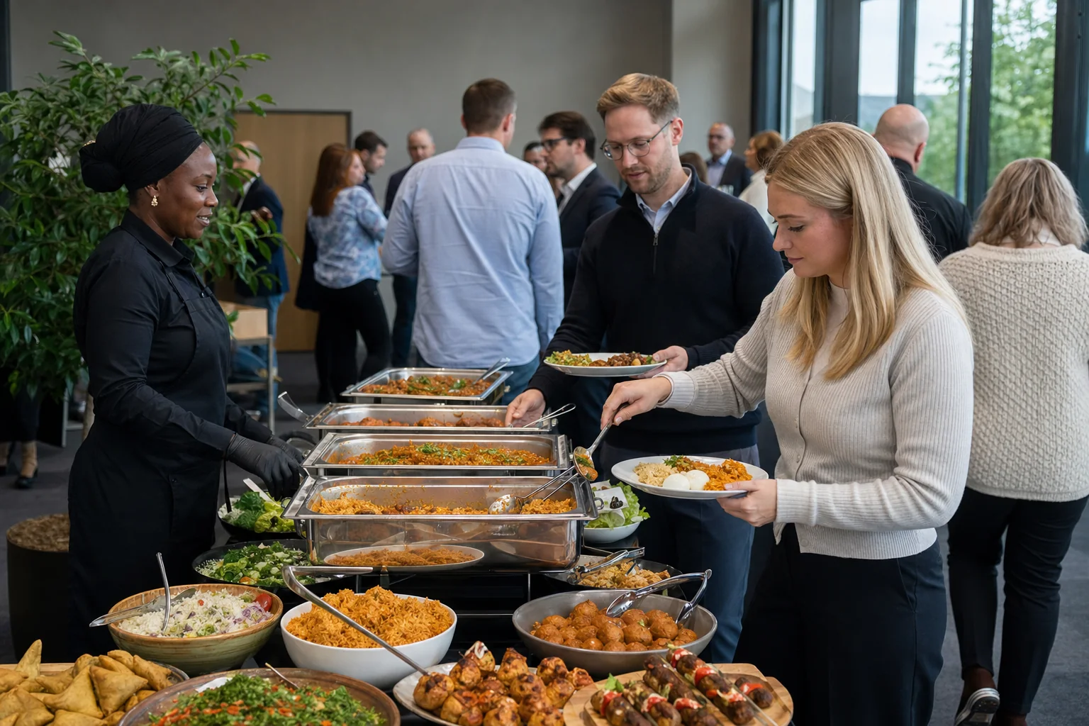 Professional African corporate event catering